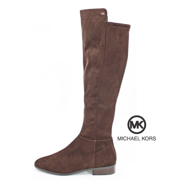 Michael Kors Women's Bromley Suede Side-Zip Over The Knee Boots - Picture 2 of 9